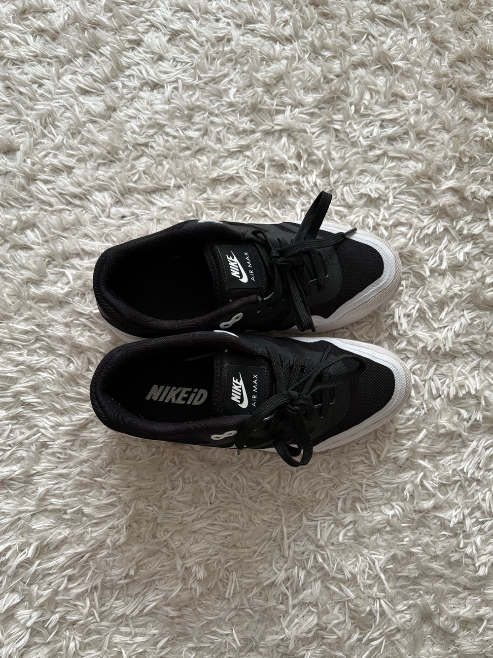 Nike Air Max Black White Ultra Moire Sneakers Women’s 6 - Picture 5 of 7